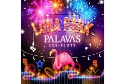 Affiche Fête foraine "Luna Park" - Agrandir l'image 1 sur 2, fenêtre modale